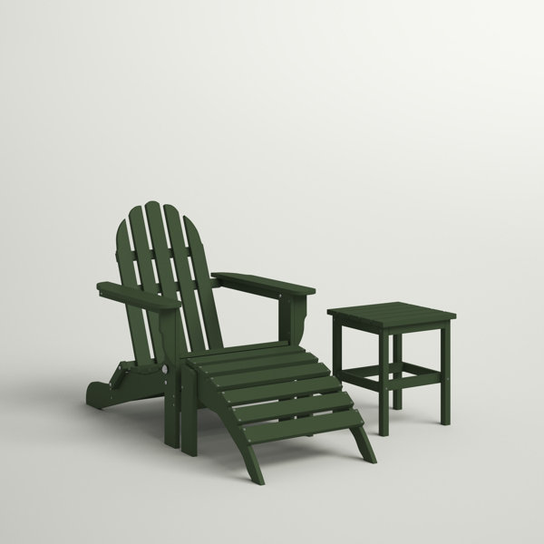 Three Posts™ Hartington Plastic/Resin Folding Adirondack Chair with